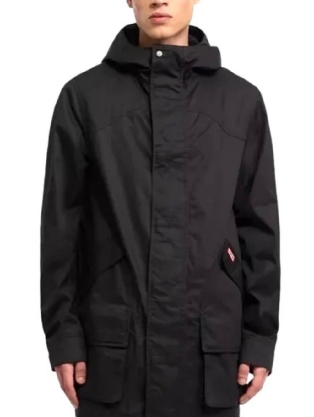 NWT HUNTER DOWNING RAIN JACKET XXL Black